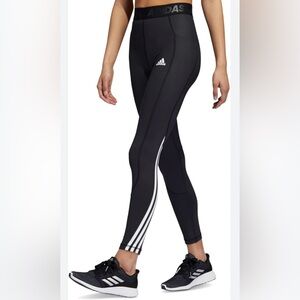 Adidas Techfit Leggings with White Accents L